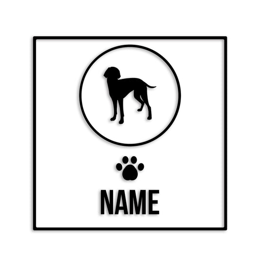 ワイマラナー 文字入れ可能 ペット 犬 カッティング ステッカー (st-151-117)