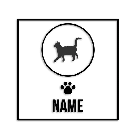 アメリカンショートヘアー 文字入れ可能 ペット 猫 カッティング ステッカー (st-151-137)