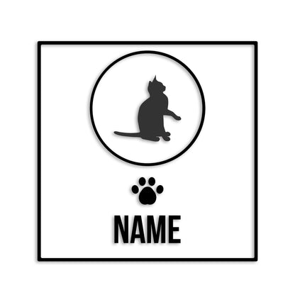 エジプシャンマウ 文字入れ可能 ペット 猫 カッティング ステッカー (st-151-141)