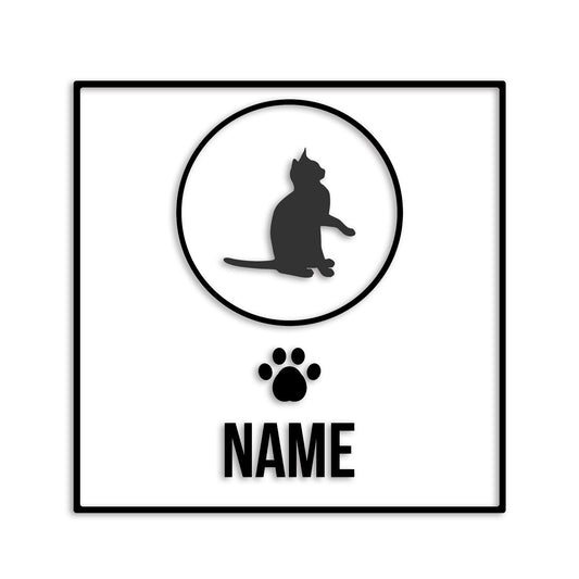 エジプシャンマウ 文字入れ可能 ペット 猫 カッティング ステッカー (st-151-141)