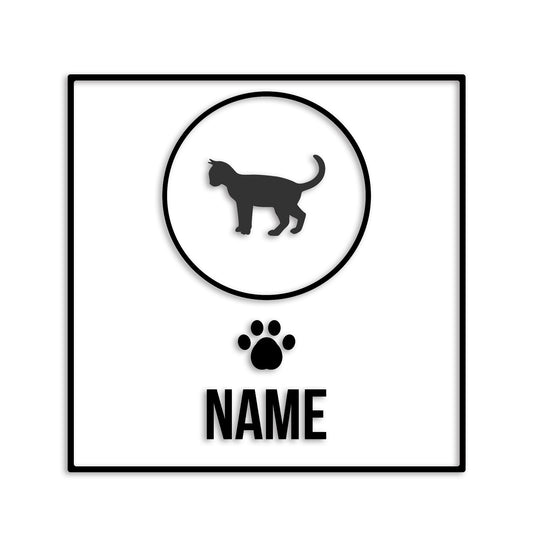 オシキャット 文字入れ可能 ペット 猫 カッティング ステッカー (st-151-142)