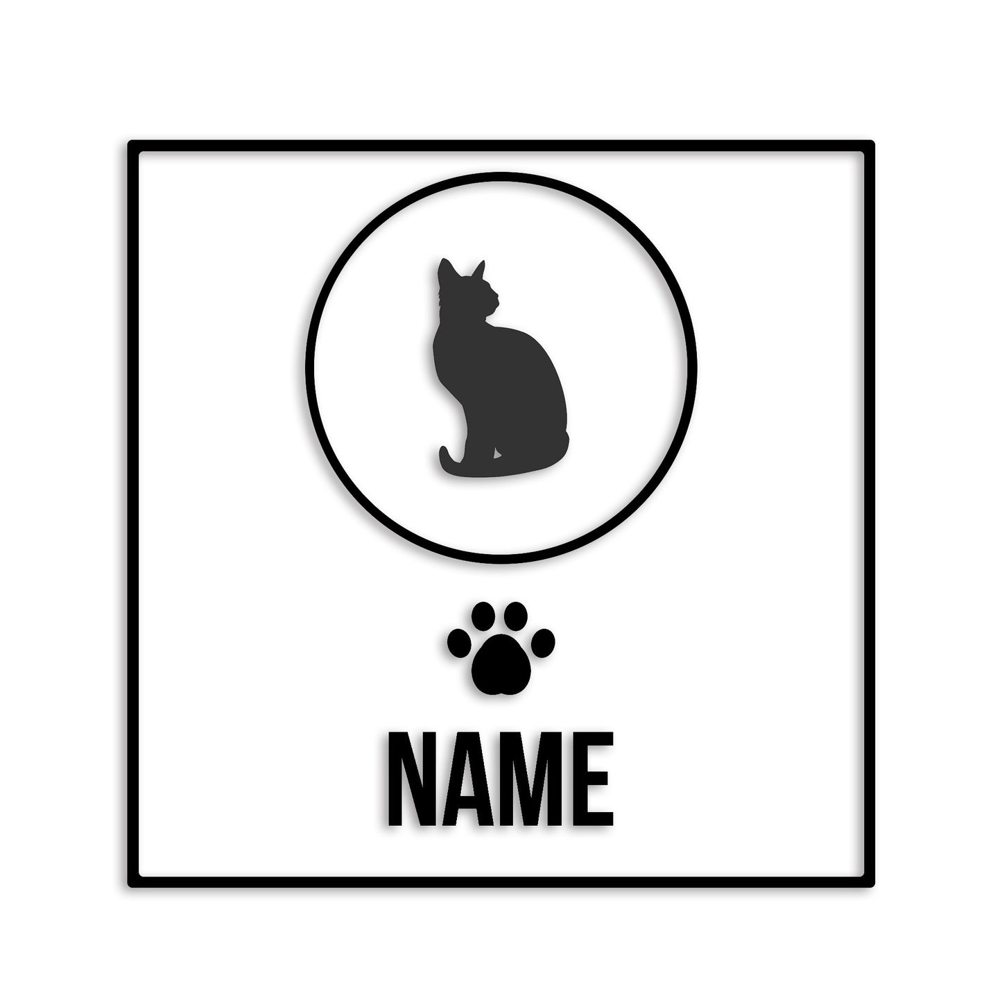 トンキニーズ 文字入れ可能 ペット 猫 カッティング ステッカー (st-151-160)