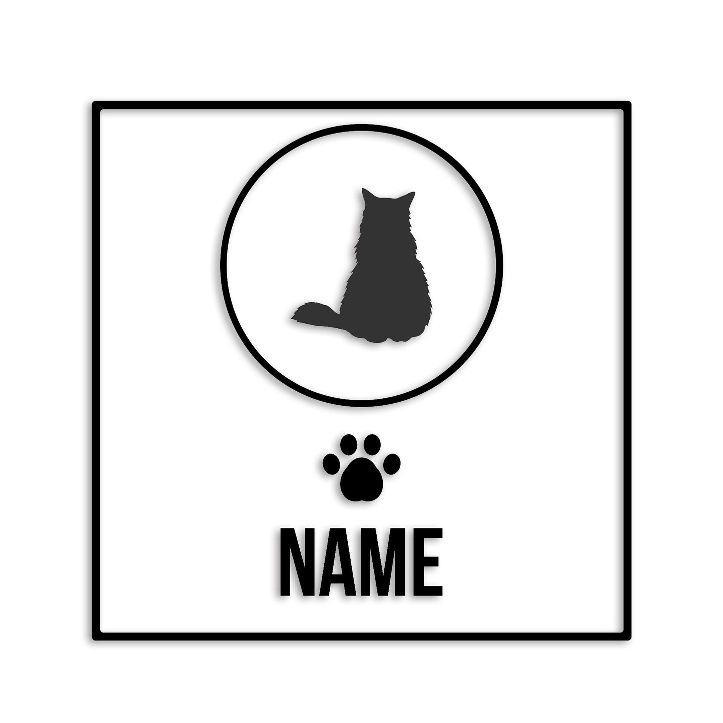 ノルウェージャンフォレストキャット 文字入れ可能 ペット 猫 カッティング ステッカー (st-151-162)