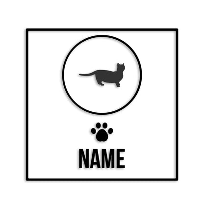 マンチカン 文字入れ可能 ペット 猫 カッティング ステッカー (st-151-172)