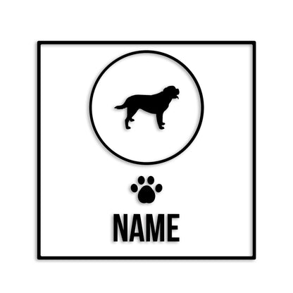 セントバーナード 文字入れ可能 ペット 犬 カッティング ステッカー (st-151-40)