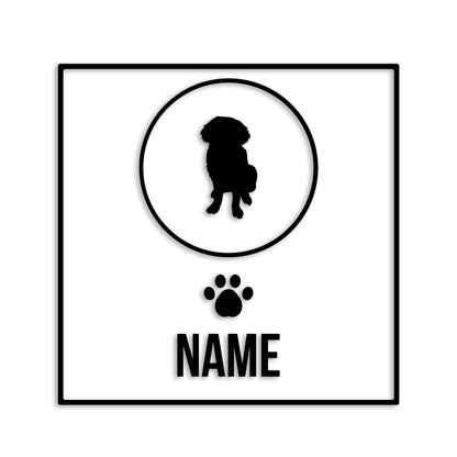 セントバーナード 文字入れ可能 ペット 犬 カッティング ステッカー (st-151-42)