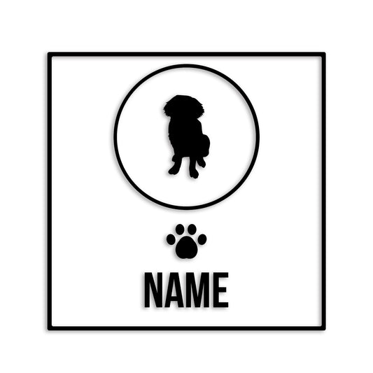 セントバーナード 文字入れ可能 ペット 犬 カッティング ステッカー (st-151-42)