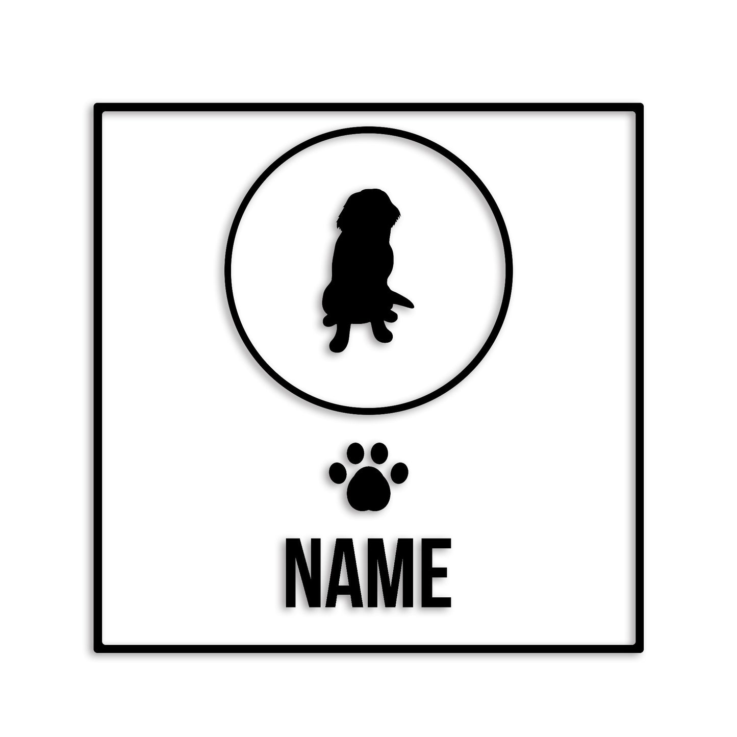 ニューファンドランド 文字入れ可能 ペット 犬 カッティング ステッカー (st-151-63)