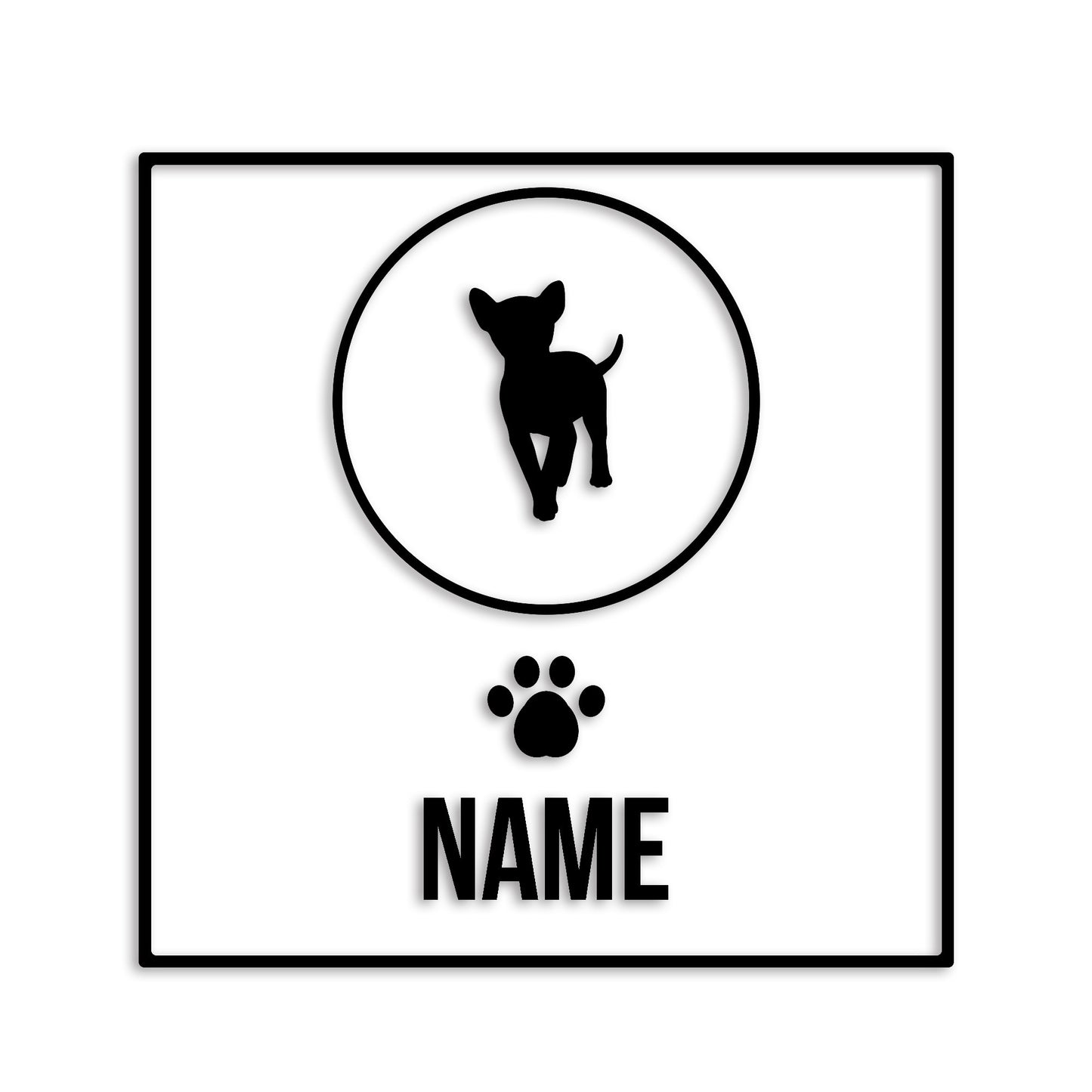 バセンジー 文字入れ可能 ペット 犬 カッティング ステッカー (st-151-71)