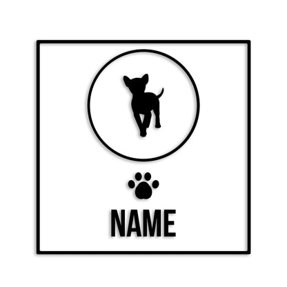 バセンジー 文字入れ可能 ペット 犬 カッティング ステッカー (st-151-71)