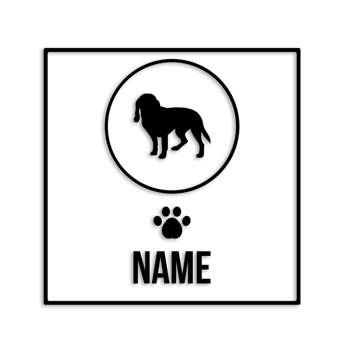 ビーグル 文字入れ可能 ペット 犬 カッティング ステッカー (st-151-76)