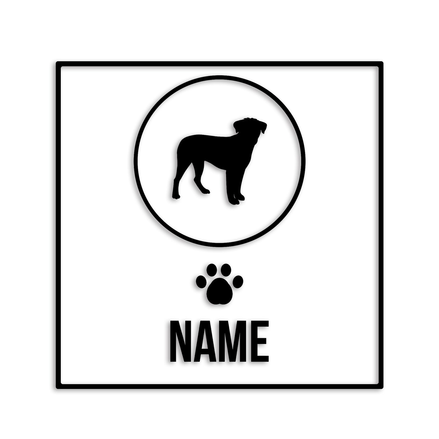 ボーダーテリア 文字入れ可能 ペット 犬 カッティング ステッカー (st-151-95)