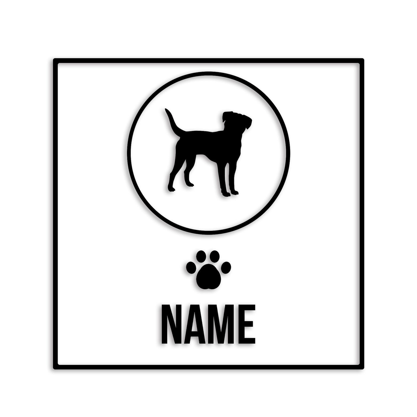 ボーダーテリア 文字入れ可能 ペット 犬 カッティング ステッカー (st-151-96)