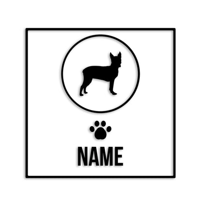 ボストンテリア 文字入れ可能 ペット 犬 カッティング ステッカー (st-151-98)