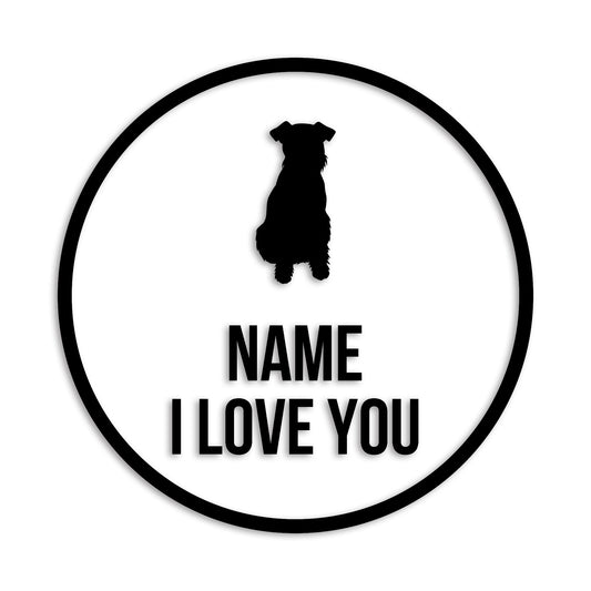 ウェルシュテリア 文字入れ可能 ペット 犬 カッティング ステッカー (st-152-12)