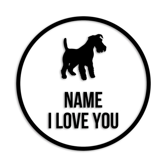 ウェルシュテリア 文字入れ可能 ペット 犬 カッティング ステッカー (st-152-13)