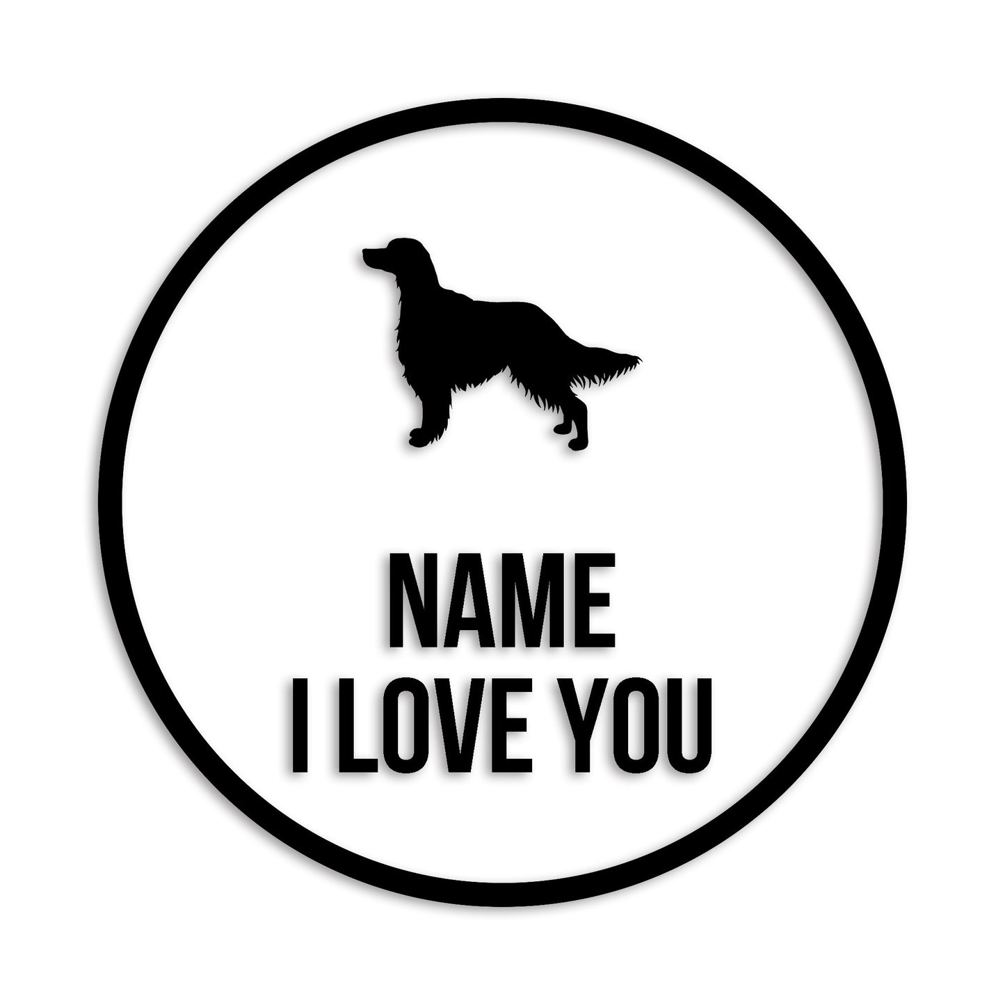 アイリッシュセッター 文字入れ可能 ペット 犬 カッティング ステッカー (st-152-2)