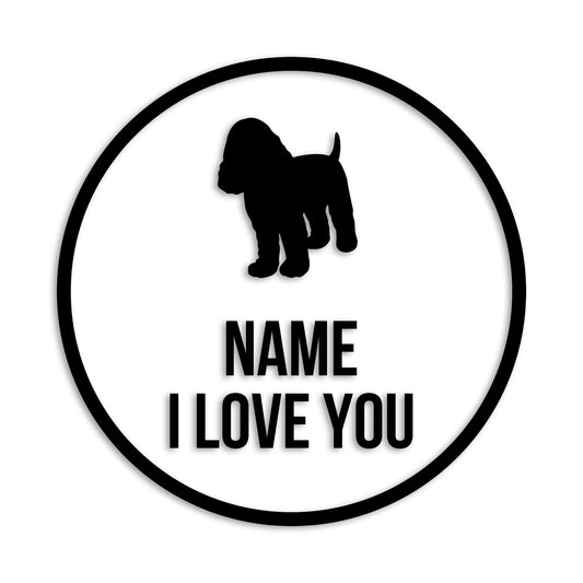 コッカースパニエル 文字入れ可能 カッティングステッカー st-152-25