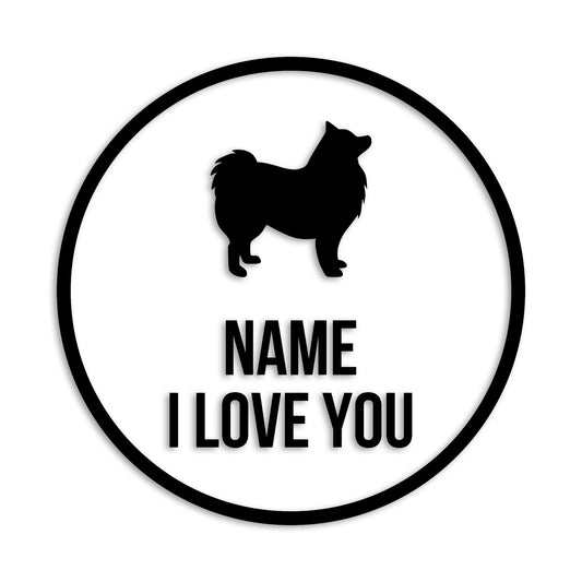 スピッツ 文字入れ可能 ペット 犬 カッティング ステッカー (st-152-37)