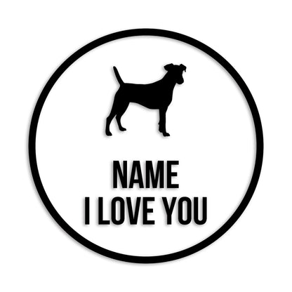 スムースフォックステリ 文字入れ可能 ペット 犬 カッティング ステッカー (st-152-39)