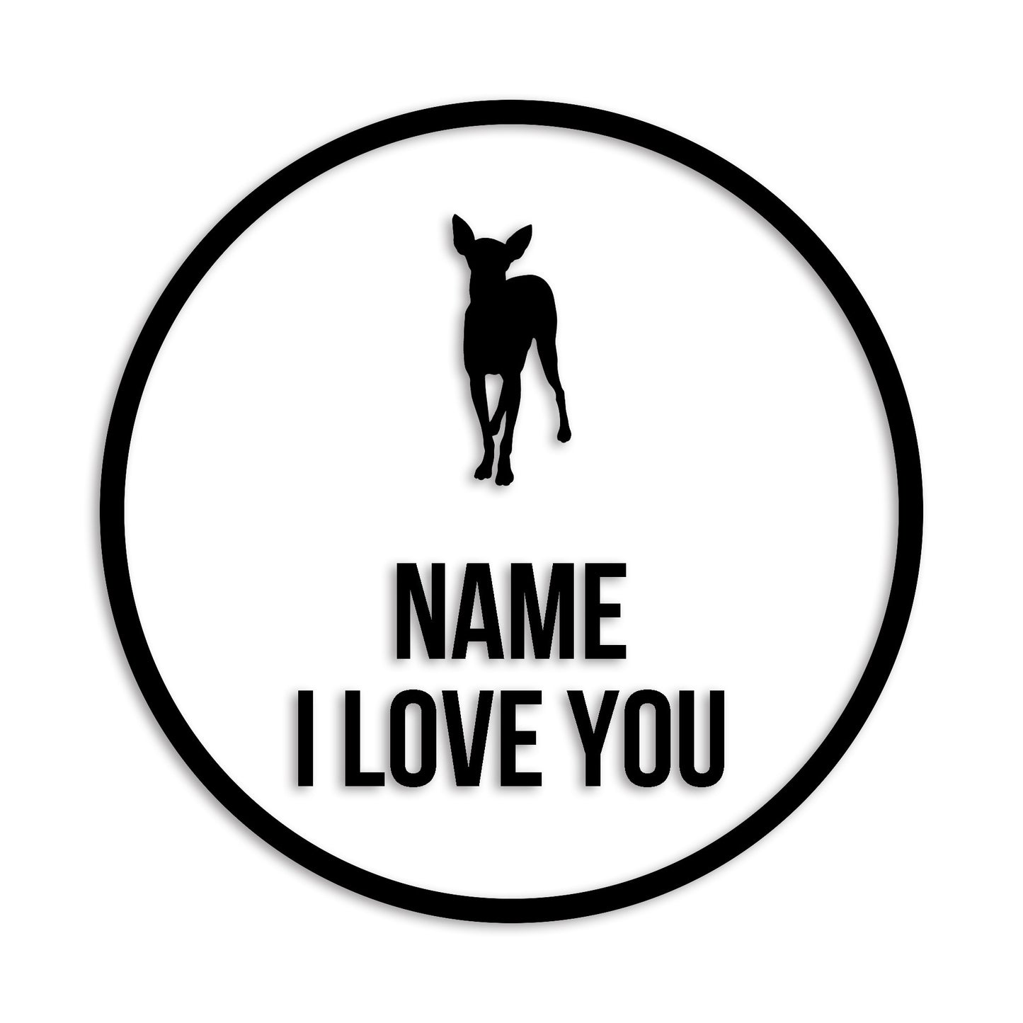 イタリアングレーハウンド 文字入れ可能 ペット 犬 カッティング ステッカー (st-152-4)