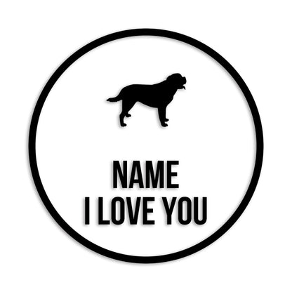 セントバーナード 文字入れ可能 ペット 犬 カッティング ステッカー (st-152-40)