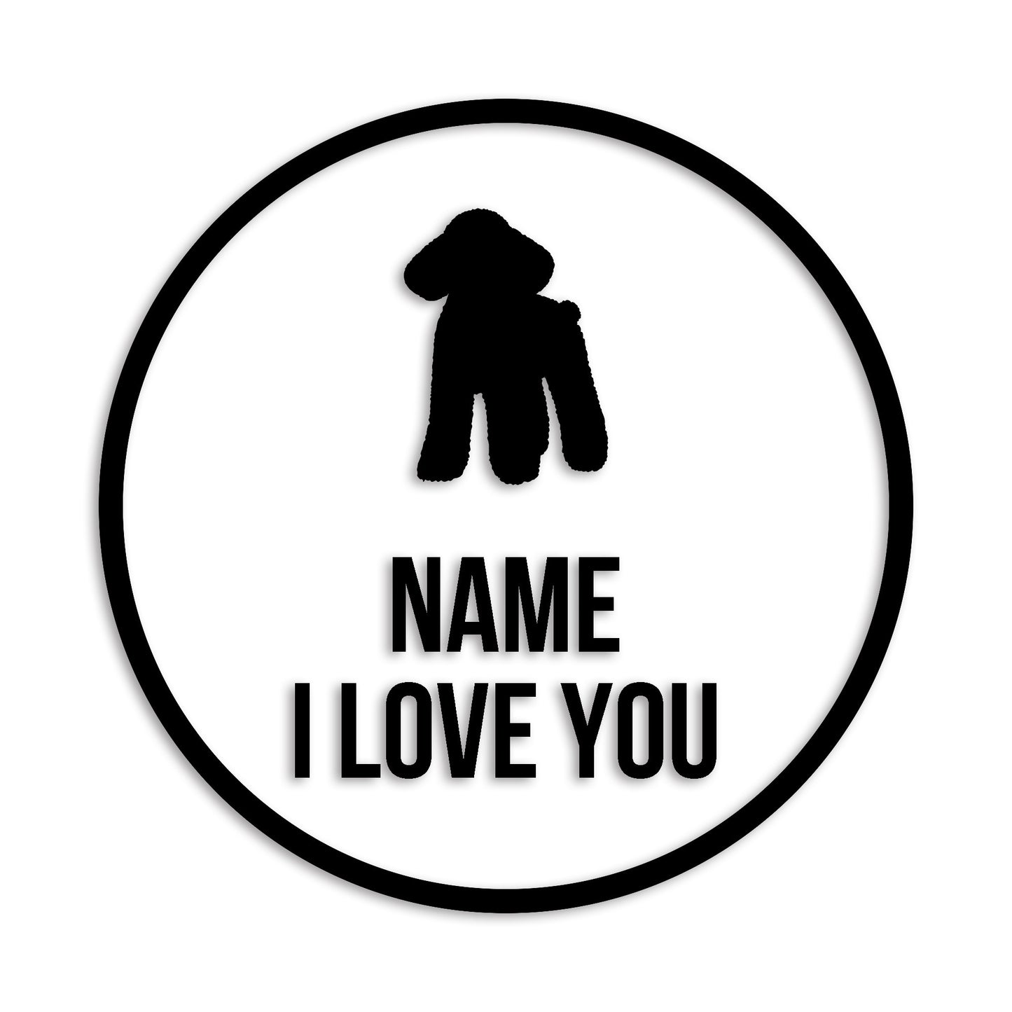 トイプードル 文字入れ可能 ペット 犬 カッティング ステッカー (st-152-60)