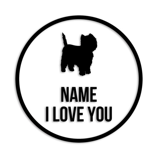 ウエストハイランドテリア 文字入れ可能 ペット 犬 カッティング ステッカー (st-152-9)