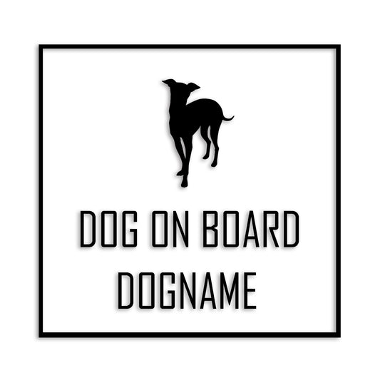 イタリアングレーハウンド 文字入れ可能 ペット 犬 カッティング ステッカー (st-19-06)