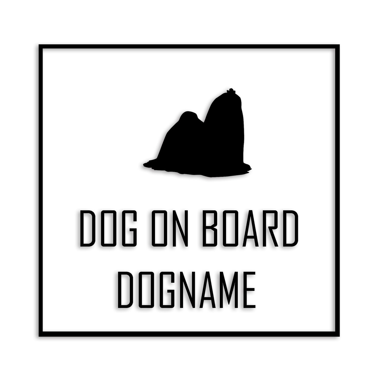 マルチーズ 文字入れ可能 ペット 犬 カッティング ステッカー (st-19-105)