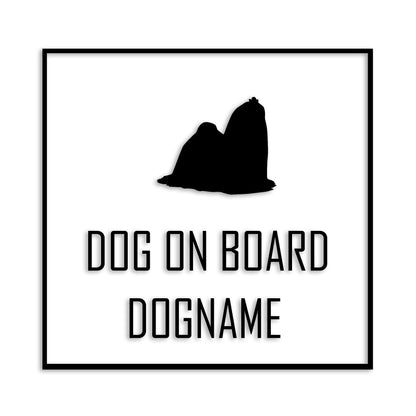 マルチーズ 文字入れ可能 ペット 犬 カッティング ステッカー (st-19-105)