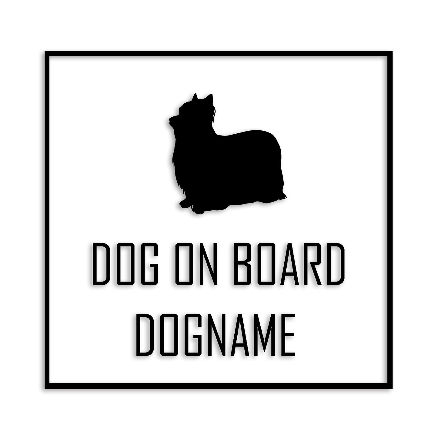 ヨークシャーテリア 文字入れ可能 ペット 犬 カッティング ステッカー (st-19-113)