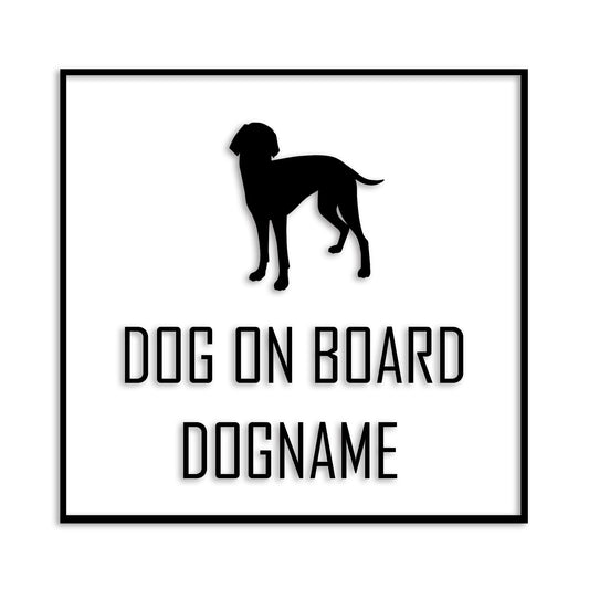 ワイマラナー 文字入れ可能 ペット 犬 カッティング ステッカー (st-19-117)