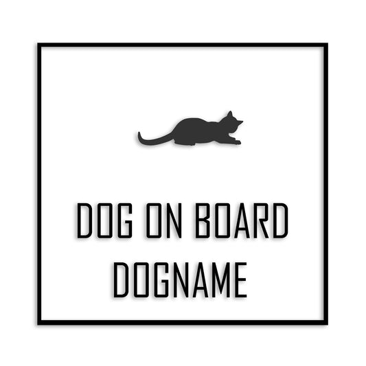 アビシニアン 文字入れ可能 ペット 猫 カッティング ステッカー (st-19-132)