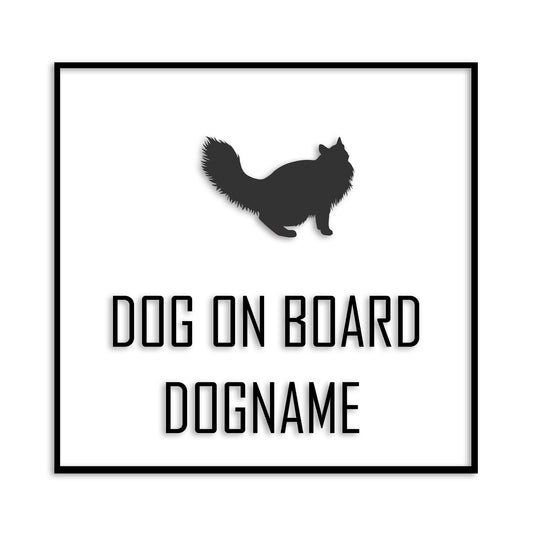 ノルウェージャンフォレストキャット 文字入れ可能 ペット 猫 カッティング ステッカー (st-19-163)