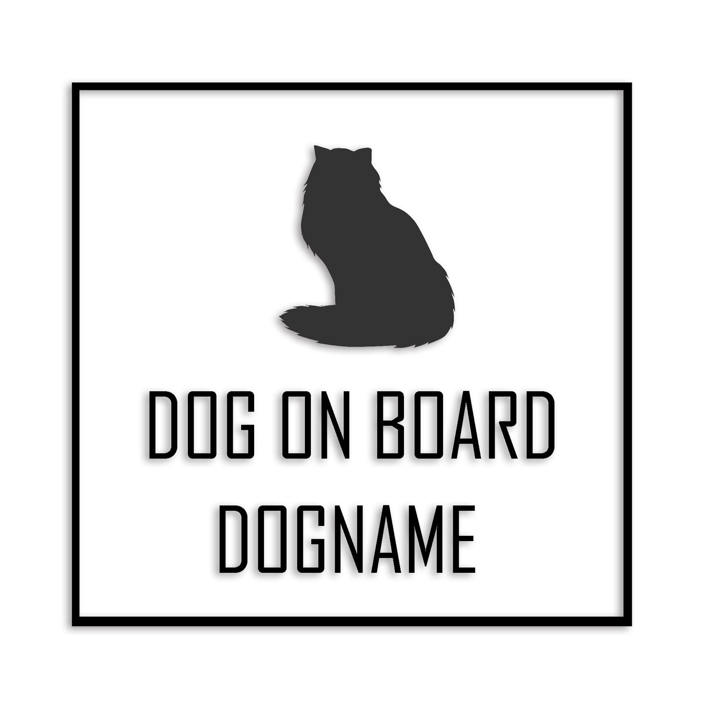 ペルシャ 文字入れ可能 ペット 猫 カッティング ステッカー (st-19-168)