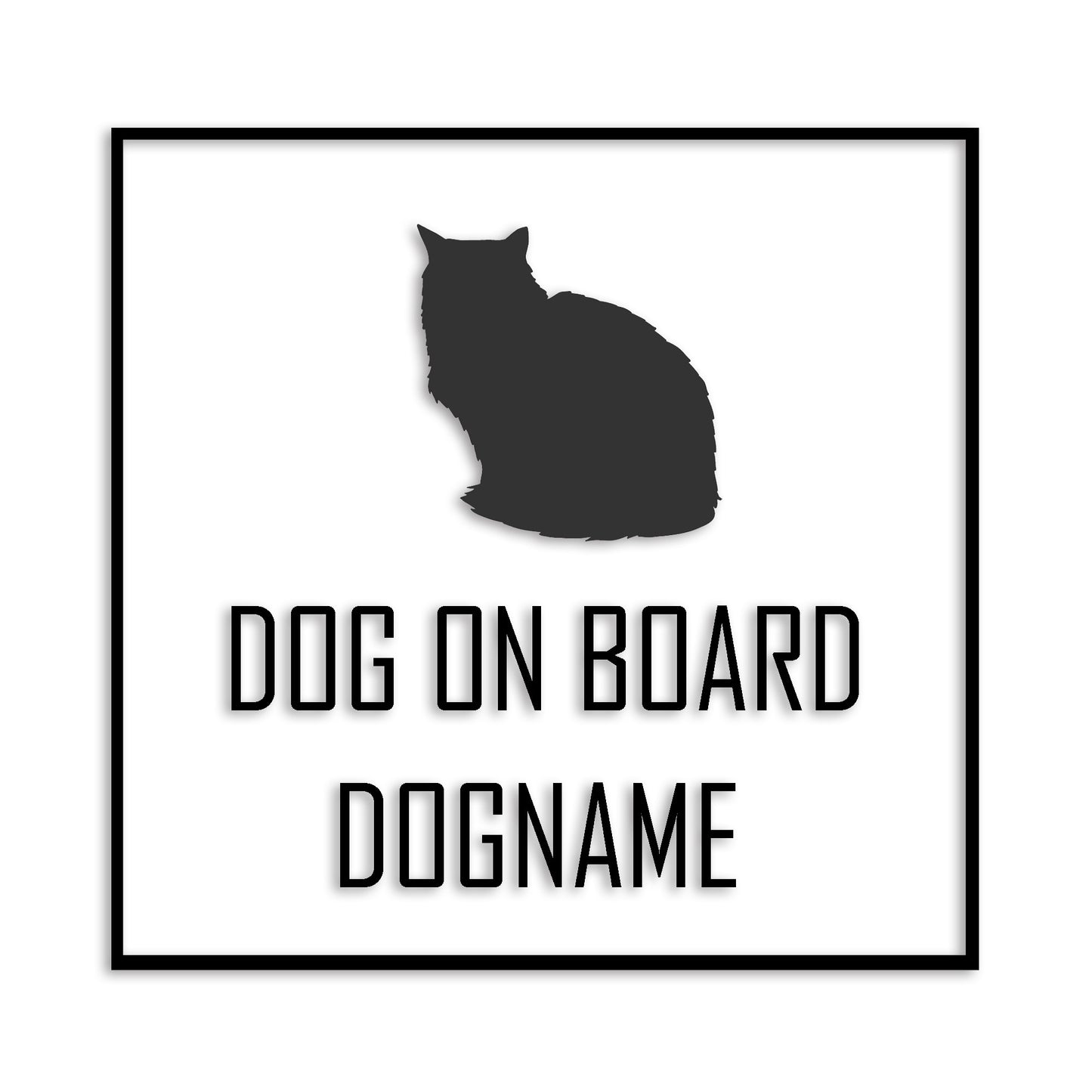 ペルシャ 文字入れ可能 ペット 猫 カッティング ステッカー (st-19-169)