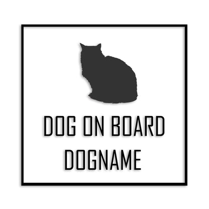 ペルシャ 文字入れ可能 ペット 猫 カッティング ステッカー (st-19-169)