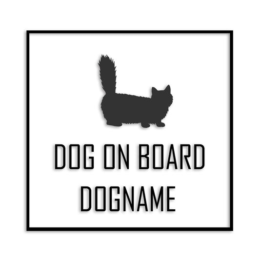 マンチカン 文字入れ可能 ペット 猫 カッティング ステッカー (st-19-171)