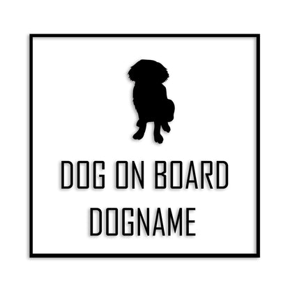 セントバーナード 文字入れ可能 ペット 犬 カッティング ステッカー (st-19-42)