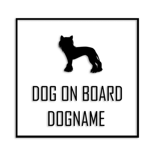 チャイニーズクレステッドドッグ 文字入れ可能 ペット 犬 カッティング ステッカー (st-19-48)