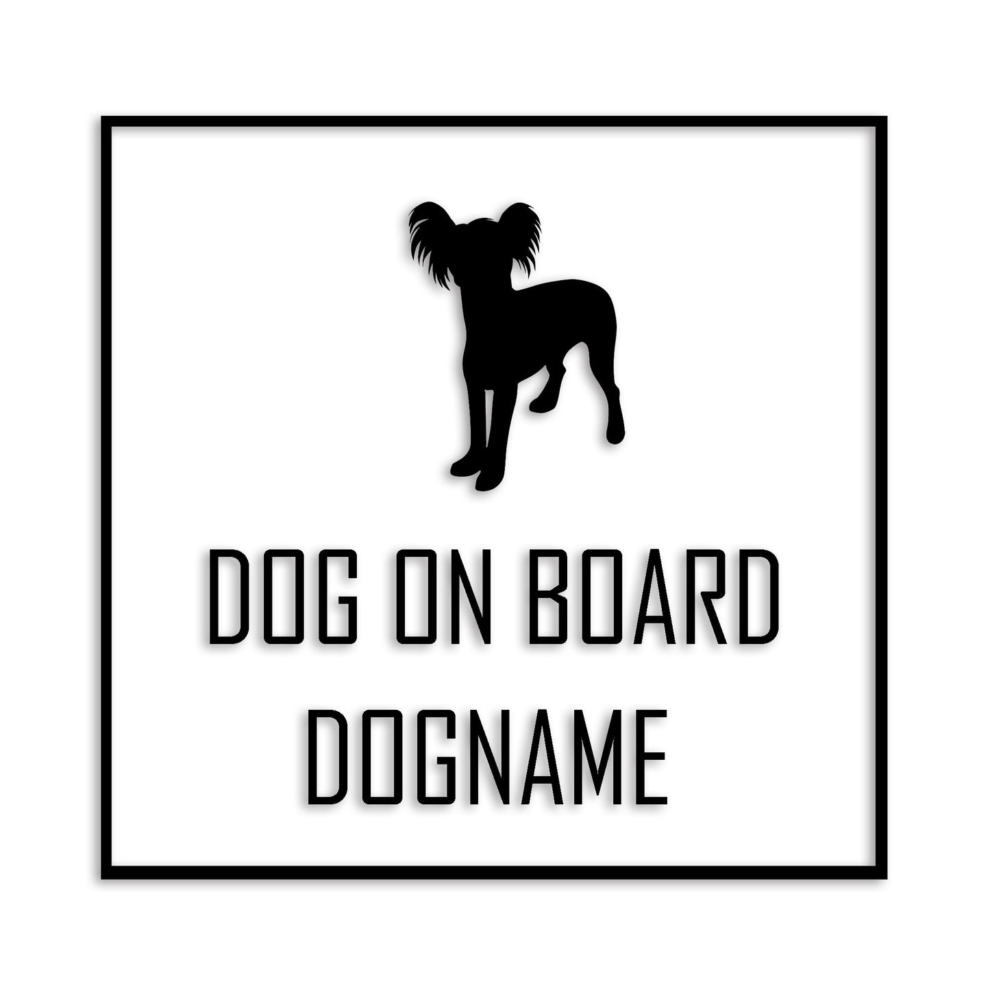 チャイニーズクレステッドドッグ 文字入れ可能 ペット 犬 カッティング ステッカー (st-19-49)