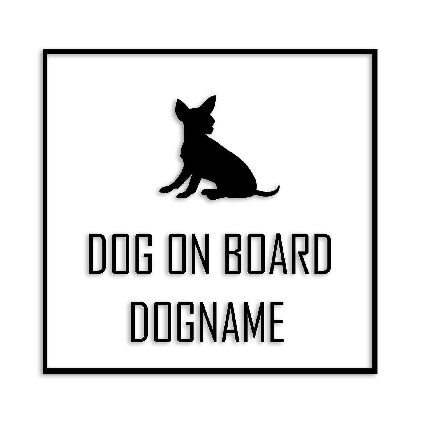 チワワ 文字入れ可能 ペット 犬 カッティング ステッカー (st-19-52)