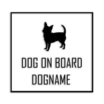 チワワ 文字入れ可能 ペット 犬 カッティング ステッカー (st-19-53)