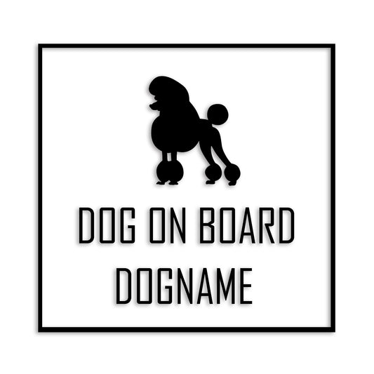 トイプードル 文字入れ可能 ペット 犬 カッティング ステッカー (st-19-58)