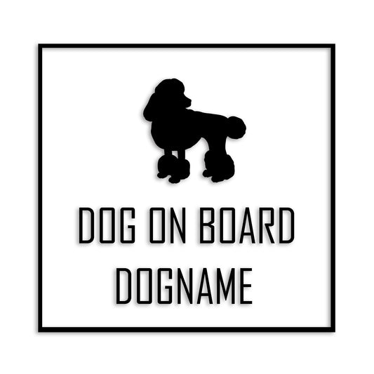 トイプードル 文字入れ可能 ペット 犬 カッティング ステッカー (st-19-59)