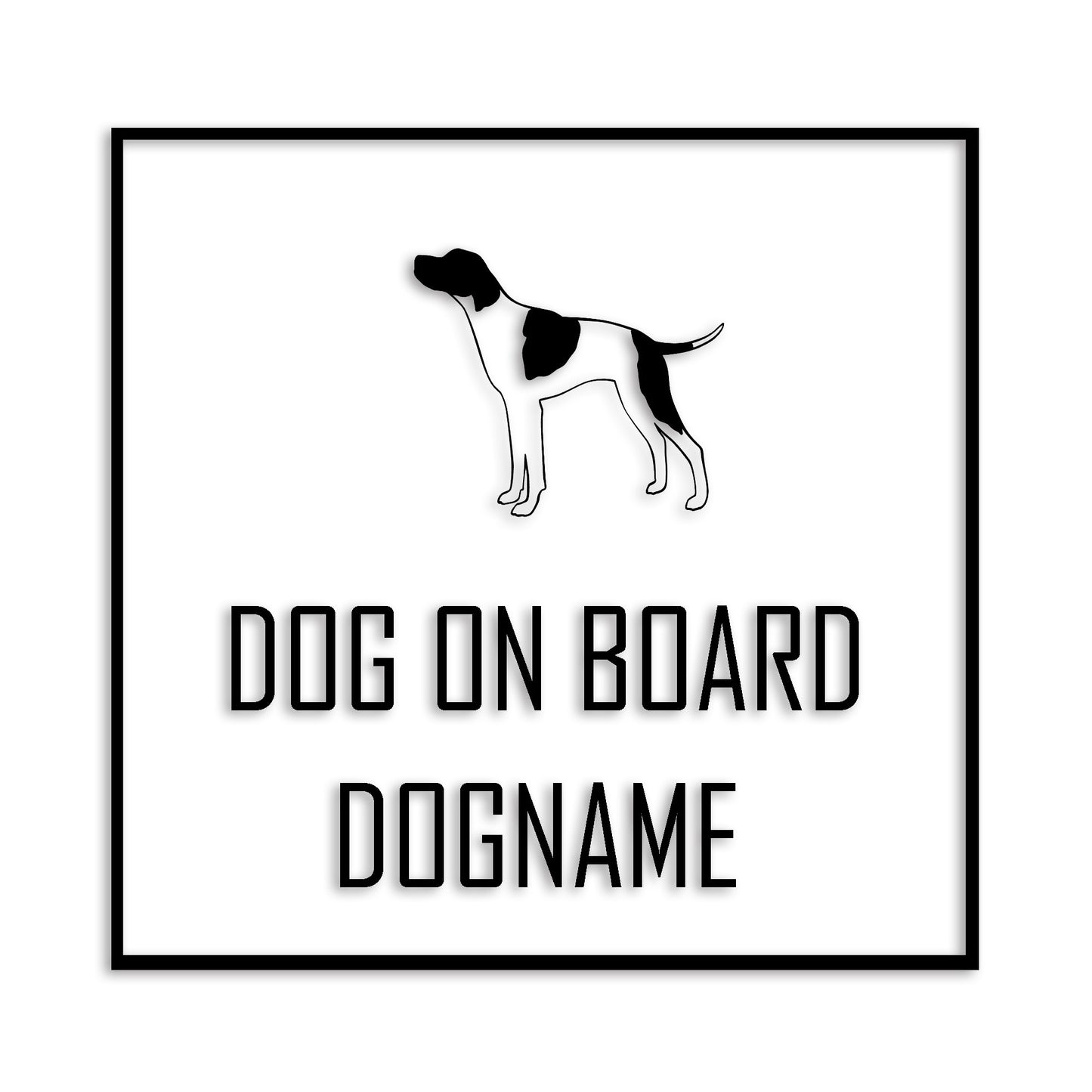 ポインター 文字入れ可能 ペット 犬 カッティング ステッカー (st-19-93)