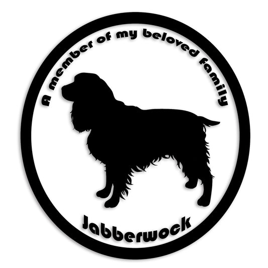 イングリッシュスプリンガースパニエル 文字入れ可能 ペット 犬 カッティング ステッカー (st-8-06)