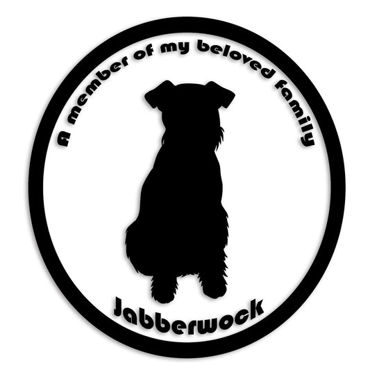 ウェルシュテリア 文字入れ可能 ペット 犬 カッティング ステッカー (st-8-10)