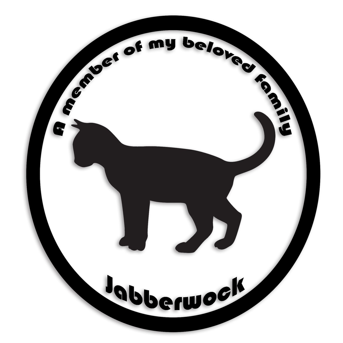 オシキャット 文字入れ可能 ペット 猫 カッティング ステッカー (st-8-111)